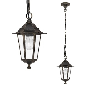 Zewnętrzna LAMPA vintage VELENCE 8238 Rabalux IP43 wisząca OPRAWA ogrodowy ZWIS outdoor złoto antyczne