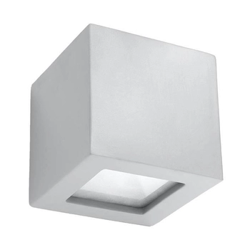 Ceramiczna LAMPA ścienna SL.0871 loftowa OPRAWA kinkiet kostka szara