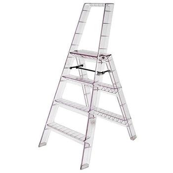 Dekoracyjna drabina Ghost KH010100229 King Home do salonu transparentna