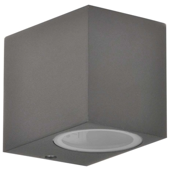 Kinkiet LAMPA elewacyjna BOSTON 313331 Polux ścienna OPRAWA zewnętrzna kostka cube metalowa IP44 grafitowa
