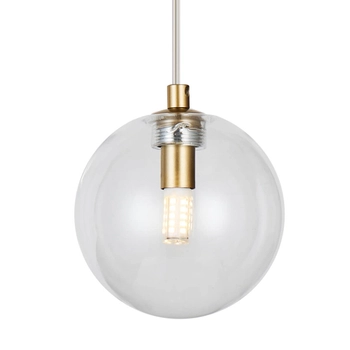 Metalowa lampa kula BUBBLES AZ5954+AZ5955 Azzardo G9 złoty przezroczysty