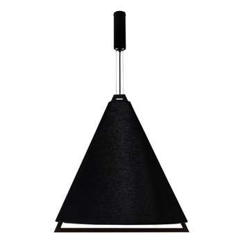 Trójkątna lampa wisząca Ponte 5047 Dohar LED 20W 3000K stożek czarna