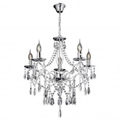 Żyrandol LAMPA wisząca VEN W-N 2325/5 pałacowa OPRAWA z kryształkami ZWIS crystal maria teresa przezroczysty