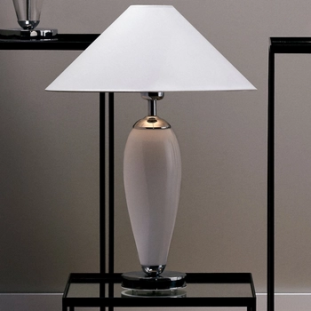 LAMPA stołowa REA 40601101 Kaspa stojąca LAMPKA nocna biała