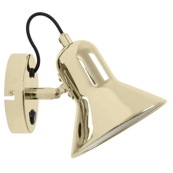 Regulowana LAMPA ścienna ASTAMA LP-1122/1W GD Light Prestige metalowa OPRAWA kinkiet okrągły na wysięgniku loft złoty