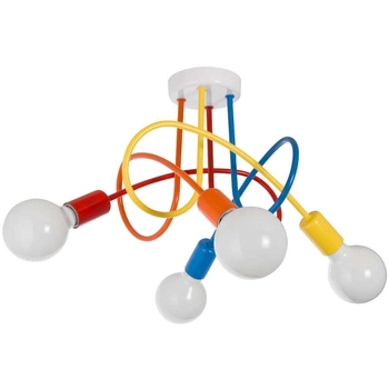 Sufitowa lampa do pokoju dziecięcego VEN W-LOOP/4 MIX spirala kolorowy