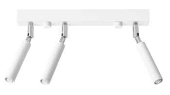 Sufitowa LAMPA plafon SL.0904 tuby OPRAWA metalowa regulowana industrialna biała