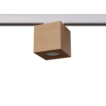 Sufitowa lampa trójobwodowa QUAD MYL.00162 square drewniana