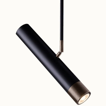 Sufitowa lampa EIDO 8266 metalowa reflektor tuba czarny patyna