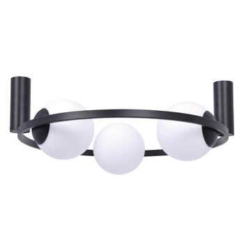 Sufitowa lampa jadalniana ORIBIT 5008 Zumaline kule biała czarna