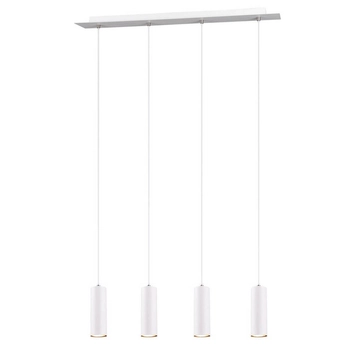 Lampa wisząca na belce MARLEY 312400401 Trio tubki kuchenna biały