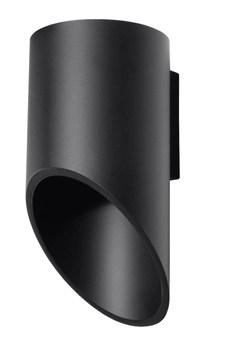Kinkiet LAMPA ścienna SL.0113 metalowa OPRAWA tuba czarna