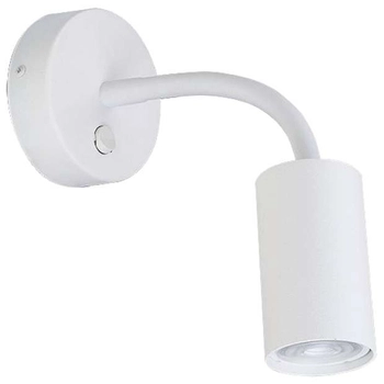 Regulowana LAMPA ścienna EYE FLEX S 9070 Nowodvorski metalowa OPRAWA kinkiet tuba na elastycznym peszlu biała