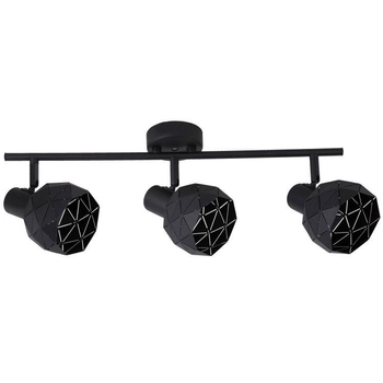 Regulowana LAMPA sufitowa REUS LP-8069/3WS BK Light Prestige metalowa OPRAWA geometryczny spot czarny