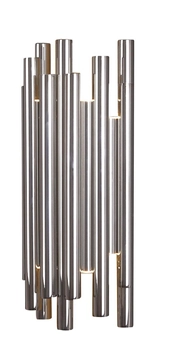 Kinkiet LAMPA ścienna ORGANIC W0186 Maxlight metalowa OPRAWA sople LED 8W 3000K chrom