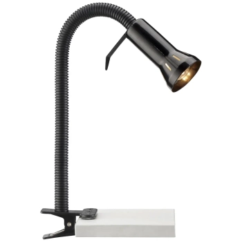 Regulowana lampa stołowa Flex 24705T06 zaciskowa metalowa czarny