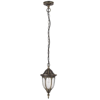 Wisząca LAMPA klasyczna MILANO 8374 Rabalux zewnętrzna OPRAWA ogrodowa ZWIS latarenka outdoor złoto antyczne