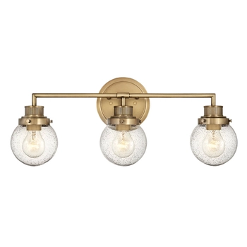 Potrójna lampa ścienna Poppy QN-POPPY3-HB-BATH do łazienki IP44 mosiądz