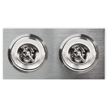 Regulowana lampa wpustowa FARO Orlicki do kuchni aluminium