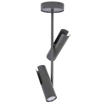 Lampa sufitowa do jadalni Leda 2 41150 podwójna ciemnoszara