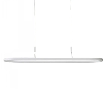 Podłużna lampa do salonu wisząca LAYLA LED 60W 3000K AZ6757 biała aluminium