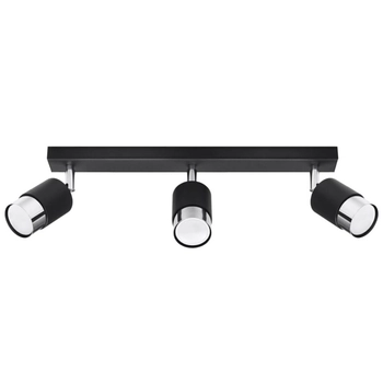 3-punktowa lampa sufitowa SL.1066 do kuchni czarna chrom