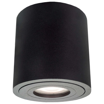 LAMPA sufitowa FARO LP-6510/1SM XL BK Light Prestige łazienkowa OPRAWA metalowa tuba downlight IP65 czarna