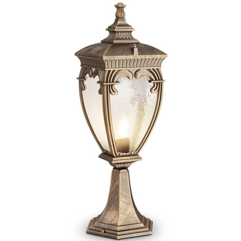 Lampka do ogrodu stojąca Fleur O414FL-01GB antyk złota