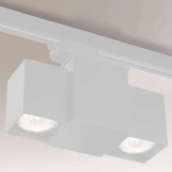 Reflektorowa LAMPA sufitowa BIZEN 7710 Shilo metalowa OPRAWA kostki do 3-fazowego systemu szynowego białe