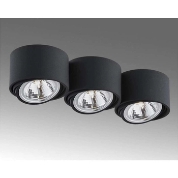 Sufitowa lampa natynkowa LUMOS 3 70256302 Kaspa spot ruchome reflektorki czarne