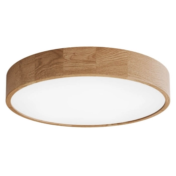 Sufitowa lampa Cleo 1307623600851 Temar okrągła drewniana dębowa