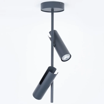 Podwójny plafon do jadalni Leda 2 41151 regulowane tubki grafitowe