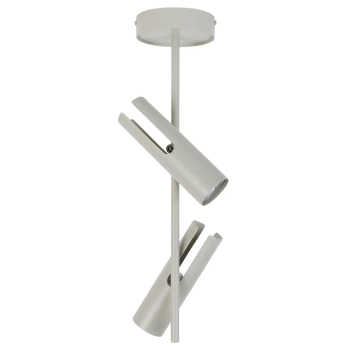 Plafon do sypialni Leda 2 41148 z regulacją tubki szare beżowe