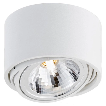 Halogenowa LAMPA sufitowa LUMOS 1 70251101 Kaspa natynkowa OPRAWA plafon regulowany spot metalowy biały