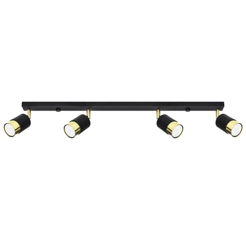 Sypialniana lampa sufitowa SL.1072 nad łóżko czarna złota