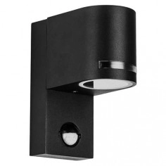 Elewacyjna LAMPA ścienna FOREST C 03601 z czujnikiem ruchu IP44 czarny