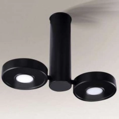 LAMPA sufitowa NATORI IL 2262 Shilo regulowana OPRAWA metalowa LED 20W 3000K tuba czarna