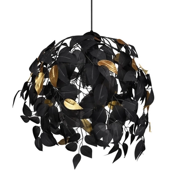 Wisząca lampa Leavy R10461932 RL Light dekoracyjna liście czarna