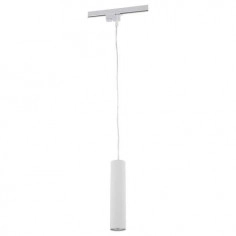 LAMPA wisząca PROFILE EYE 9337 Nowodvorski metalowa OPRAWA zwis tuba do 1-fazowego systemu szynowego biała