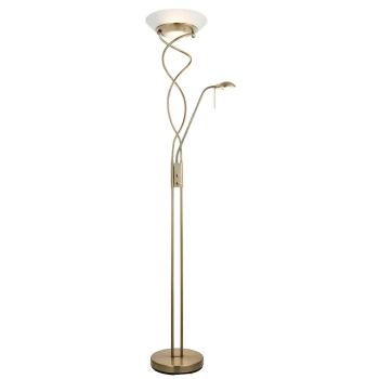 Podłogowa lampa do salonu Monaco MONACO-AN regulowana mosiądz