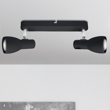 Plafon metalowy PICARDO 92-50717 regulowana listwa reflektorki czarne