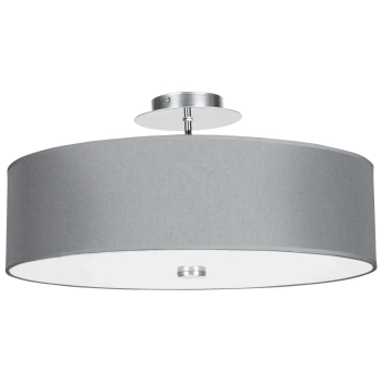 Plafon LAMPA sufitowa 6532 Nowodvorski klasyczna OPRAWA abażurowa okrągła szara