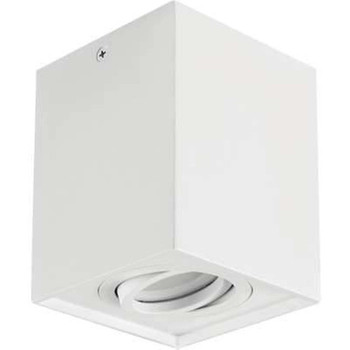 Sufitowa LAMPA spot HARY 03714 Ideus metalowa OPRAWA downlight kostka cube biała