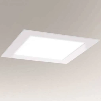 Wpust LAMPA sufitowa TOTTORI IL 8582 Shilo podtynkowa OPRAWA kwadratowa LED 10W 4000K do łazienki IP44 biała glenn