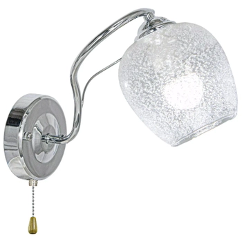 Retro lampa ścienna 8824/1 8C ball do sypialni chrom