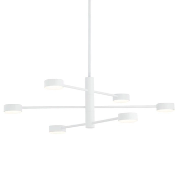 Loftowa LAMPA sufitowa ORBIT 7942 Nowodvorski regulowane pręty sticks molekuły do sypialni białe
