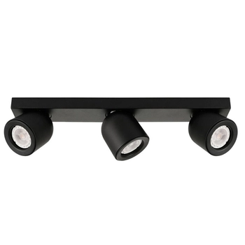 Sufitowa LAMPA plafon NUORA SPL-2855-3B-BL Italux metalowa OPRAWA na listwie regulowane reflektorki czarne