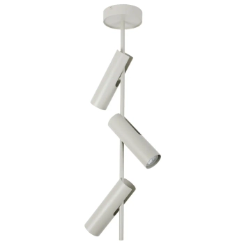 Regulowana lampa sufitowa Leda 3 41153 tubki szare beżowe