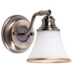Klasyczna LAMPA ścienna GRANDO 6545 Rabalux klosz OPRAWA dzwon kinkiet bell retro patyna