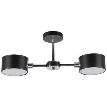LAMPA sufitowa 3020/2 BL 8C Elem abażurowa OPRAWA metalowe molekuły czarne chrom